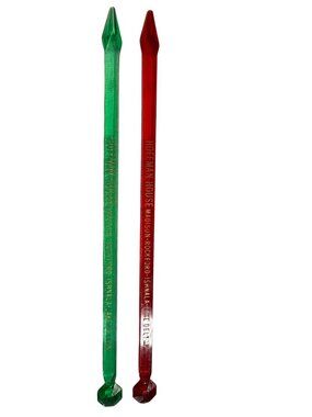 Hoffman House Madison Rockford Ishnala Lake Delton Swizzle Stir Sticks Set Of 2